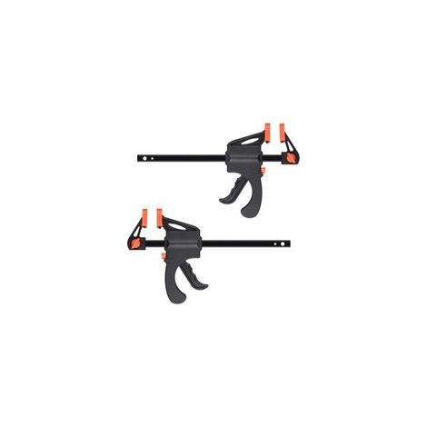 Lot de 2 serre-joints rapides 20 cm pour travail du bois – (1/5)
