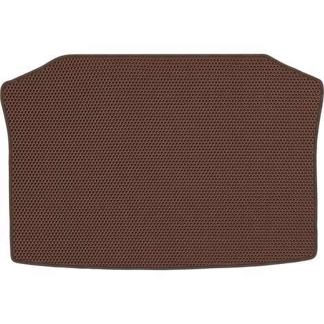Tappetino per bagagliaio in EVA per Volkswagen Polo IV Hatchback dal 2001 al 2009, a nido d'ape - Marrone (1/5)