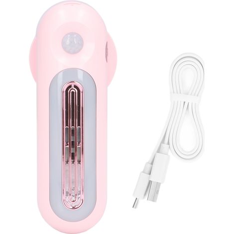 Ortviai Désodorisant intelligent pour réfrigérateur avec veilleuse chaude, rechargeable USB, rose – 5 V, 120 mA