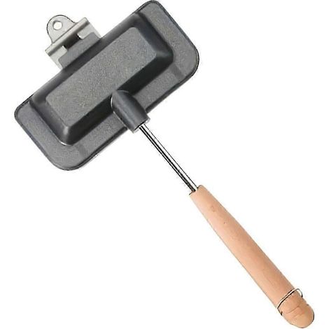 Appareil à sandwichs antiadhésif en aluminium à couvercle rabattable, facile à nettoyer - Appareil multifonctionnel compatible avec les sandwichs au fromage grillé, etc. (1/5)