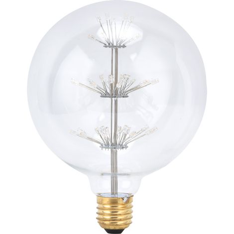 Ampoule vintage G125 E27 3W verre antique, lumière chaude 85-265V pour décoration fête, Noël, festival, pack de 1 (1/5)