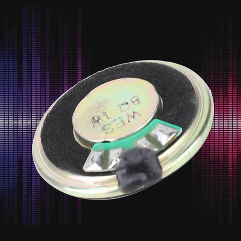 Lot de 2 haut-parleurs stéréo à pavillon de 8 ohms et 1 W, diamètre 28 mm (1/4)