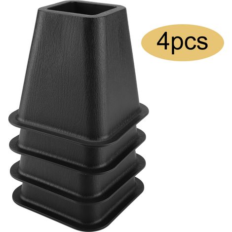 Schwarze Möbelsocken, 4er-Set, für Bett, Stuhl, Schreibtisch und Tisch (1/5)