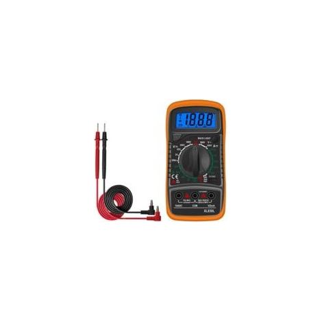 Hochwertiges digitales LCD-Multimeter mit Voltmeter, Amperemeter und Ohmmeter, tragbares digitales elektrisches Testgerät zur Messung von Spannung, Stromstärke, Durchgang, Widerstand, Wechsel-/Gleichs (1/5)