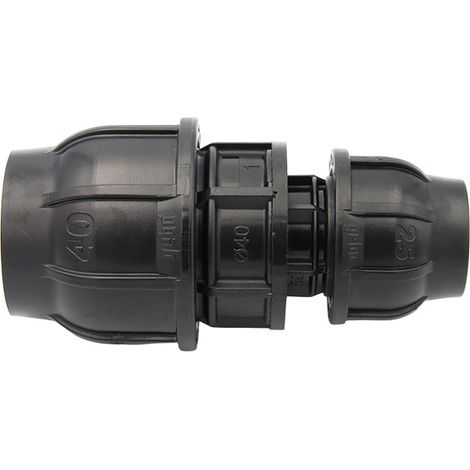 PE Rohr Kupplung 40x25 mm Reduzierung Verjüngung Verschraubung (1/5)