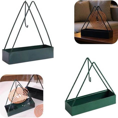 Bruleurs de bougies anti-moustiques lot de 2 - supports triangulaires 15 x 13 cm (1/5)