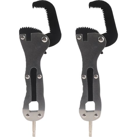 [JAMAIS UTILISÉ]Clé micrométrique multifonctionnelle auto-ajustable de 9,5 cm (3,75 pouces) pour petits tuyaux, idéale pour les espaces restreints (lot de 2). (1/5)