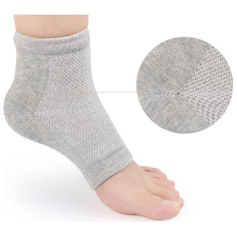 paires de chaussettes ouvertes en maille, respirantes et hydratantes en gel pour le soin des pieds pour les zones craquelées, sèches et calleuses (1/5)