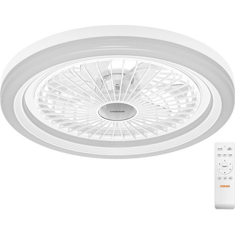 OSRAM HOMELIGHTING Ceiling Fan Solano 490mm 43W CCT Deckenventilator 43 W (Ø) 490 mm mit Beleuchtu