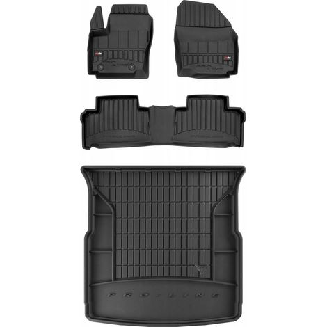 SET Alfombrillas de goma 3D Ford S-max Mk1 2006-2015 5 personas 31cm (1/5)