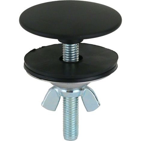 Cache-trou complet en laiton noir mat Ø49 mm De Borri W-TCSC/NO  Noir mat