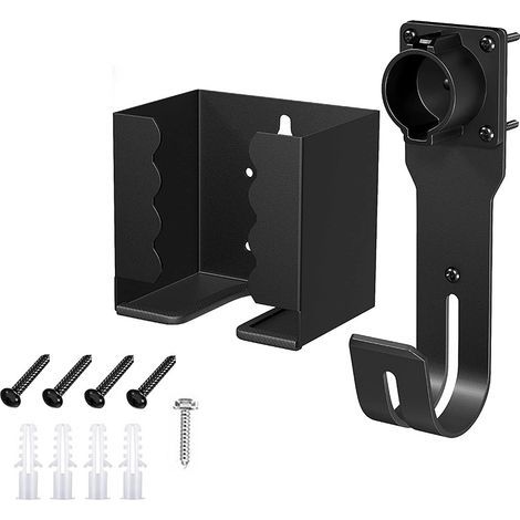 Kit de support de chargeur de voiture EV avec crochet en J pour connecteur SAE J1772 pour véhicule électrique (1/5)
