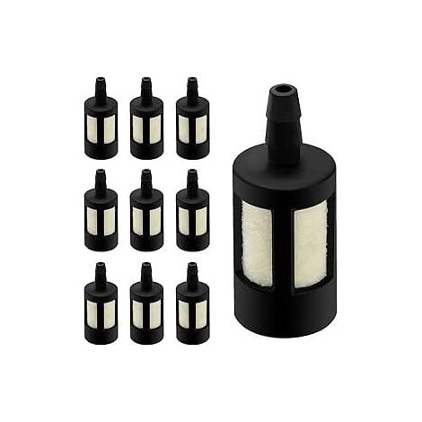 10 Pièces Filtres à Essence pour Tronçonneuse à Essence, Filtres à Carburant pour Tondeuses à Tronçonneuse (1/4)
