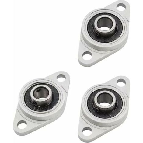KFL08 self-aligning zinc alloy flanged bearing, 8 mm, pack of 4 for industrial mounting