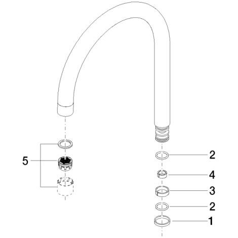 Dornbracht 90282220403-00 Bec de robinet Pièces de rechange