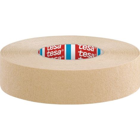 Nastro adesivo tesakrepp® 4319 increspato fisso marrone chiaro L.50m P.38mm sx TESA (Per 8)