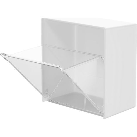 Boîte de rangement murale à clapet, organisateur polyvalent étanche de grande capacité pour coton-tige, fournitures de bureau