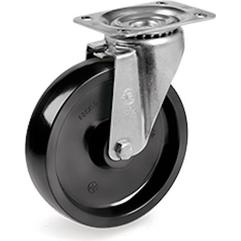 Roulette pivotante Ø 100 mm pour CHARIOT FOUR DE CUISSON de - 20 à 300°C (1/2)