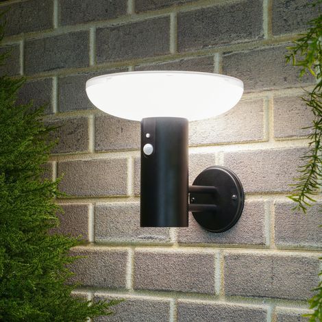 esotec Solar Wandleuchte Luna mit Bewegungssensor H=23,5 wetterfest IP44 102938 (1/5)
