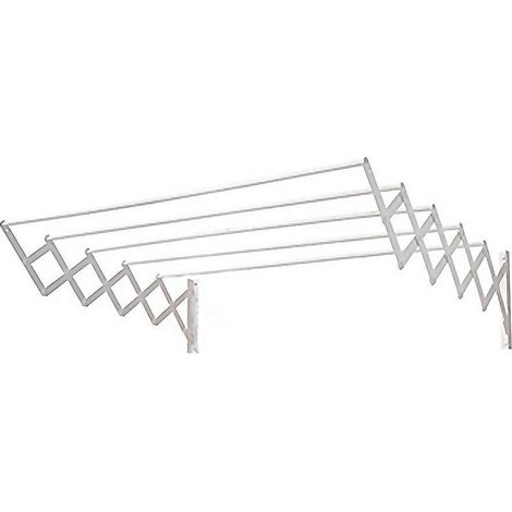 CUNCIAL tendedero ac- 80 epoxi blanco , Tendedero tipo acordeón AC/80 EpoxiExtensible con 5 barrasPintado epoxi BlancoTamaño 80x23x71cm. (1/2)