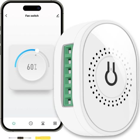 Interrupteur Volet Roulant Connecté Module d'interrupteur intelligent WiFi pour rideaux motorisés à quatre fils, stores, volets roulants, interrupteur intelligent, 100-240 V CA (1/5)