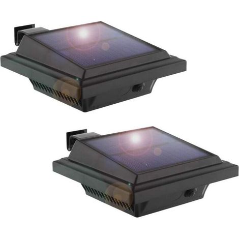 Waterproof Outdoor Solar Gutter Lights, Wireless, 40 LEDs, Long-Lasting, Dusk-to-Dawn, for Fence, Driveway, Garden, Patio, Path, Deck, Enhanced Security, Designed for Life (1/5)