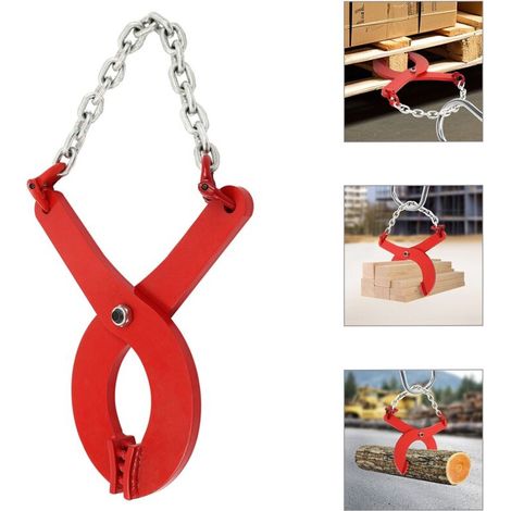 Morsetto di sollevamento per pallet da 2 tonnellate, morsetto di bloccaggio per pallet, morsetto in acciaio, morsetto di sollevamento 2000 kg / 4409,25 lb