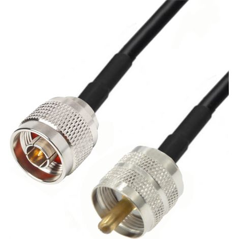 Antennenkabel N-Stecker / UHF-Stecker RG58 1 m