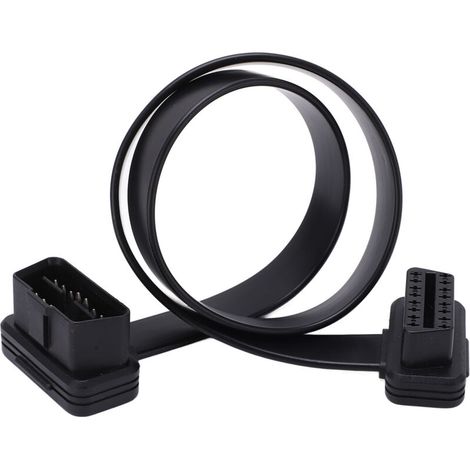 Câble d'extension mâle à femelle 16 broches OBDII, cordon de Diagnostic de voiture pour lecteur de Code de Scanner OBD2 1m/3,3 pieds. (1/5)