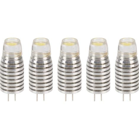 Ortviai Ampoules LED G4 12 V 1 W – Lot de 5, économie d’énergie, lumière chaude, pour éclairage intérieur et extérieur (1/5)