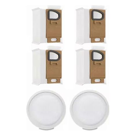 NALOOKAMIC Kit de 6 sacs à poussière et filtres pour aspirateur balai sans fil Roborock H7 : pièces détachées (filtres avant et arrière). (1/4)