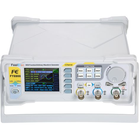 Ej.Life Signalgenerator, FY6900-60M 60 MHz 2,4 Zoll TFT DDS Digitaler Multifunktions-Wellenformzähler Frequenzzähler Impulsquellengeneratoren AM/PM/ASK/FSK/PSK-Modulation (1/4)