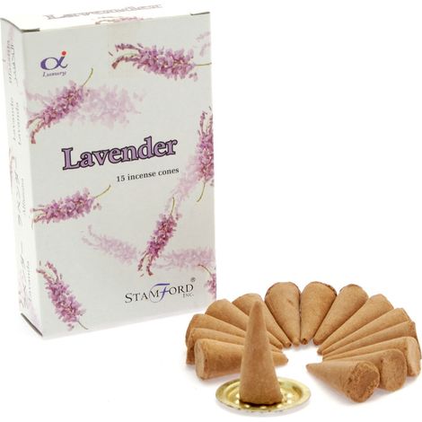 Cônes d'encens lavande- Vendu par 1 (1/3)