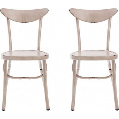 SIGNATURE - Chaise en aluminium Marie - lot de 2 (1/4)