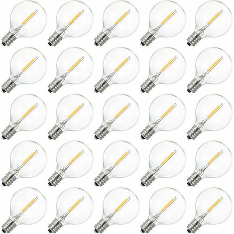 Ampoule LED0 à globe AC230V, base E12, résistante à l'eau IP44, blanc chaud, idéale pour la décoration de maison, fêtes, mariages. (1/5)