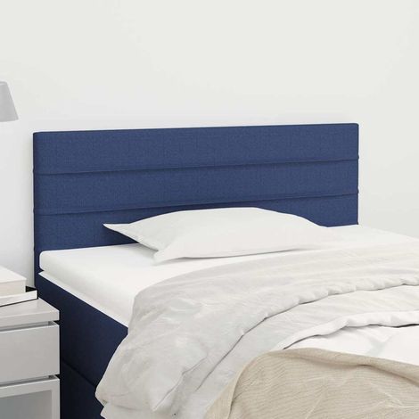 vidaXL Tête de lit Bleu 80x5x78/88 cm Tissu (1/5)