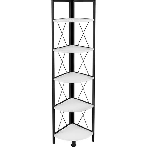 Metall Holz Eckregal Bücher Insasi 5fach (1/3)