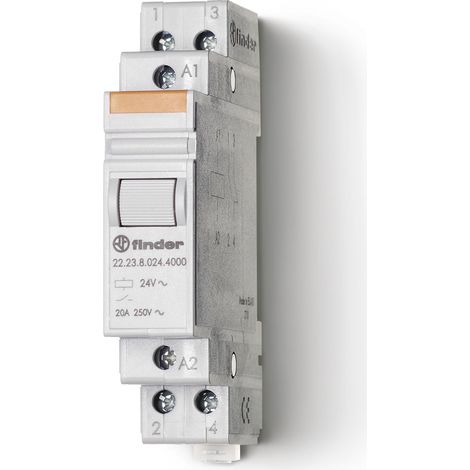 Relais modulaire 1NO + 1NC 20A 12V AC AgSnO2 FINDER 222380124000PAS