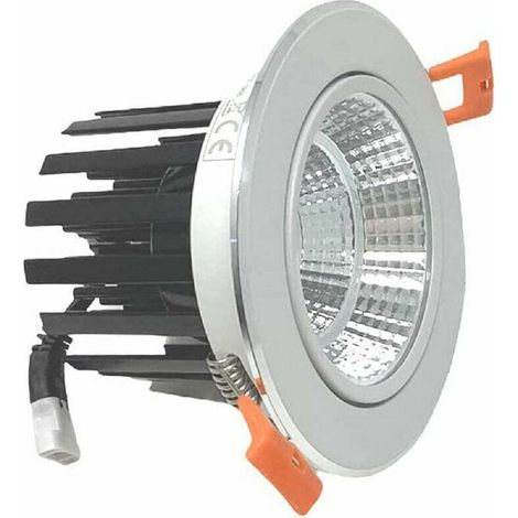 TRADE SHOP - Faretto Incasso Led Cob 20 W Luce Fredda 6500k Calda 3000k Naturale 4000k P-120 - -Bianco Naturale - (1/4)