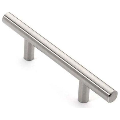 NALOOKAMIC  20PCS Poignée Bâton De Porte T- Bar Cuisine Porte Meuble Poignées Acier Inoxydable - Entraxe 64 mm--TRIMEC