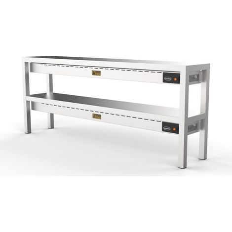 Etagère chauffante céramique 2 niv. 1800 - Combisteel (1/4)