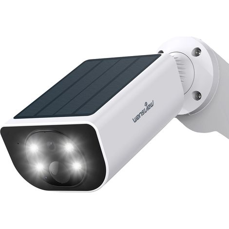 Cámara de seguridad inalámbrica, resolución de 3 MP, conectividad WiFi de 2,4 GHz, alimentación solar, visión nocturna a color, detección de movimiento. (1/5)