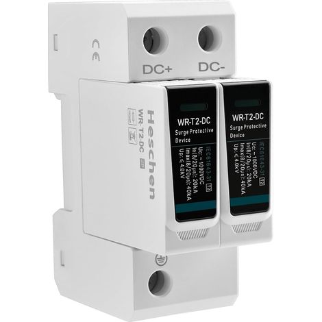 Dispositif de Protection Contre Les surtensions SPD, WR-T2-AC, 2P 275V 20kA, Type T2, Ignifuge, Dispositif de parafoudre Basse Tension, Montage sur Rail DIN de 35 mm (1/5)