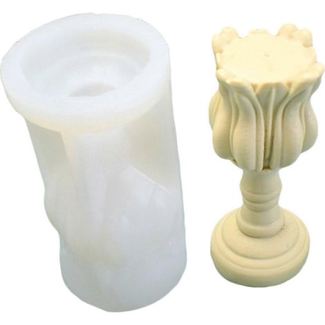 Silikonform für Kerzenharz, geeignet für DIY-Handseifen und Gips zur Heimdekoration