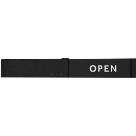 Panneau d'affichage ouvert/fermé pour l'entrée d'un magasin - Panneau robuste et facile à lire (noir) (1/5)