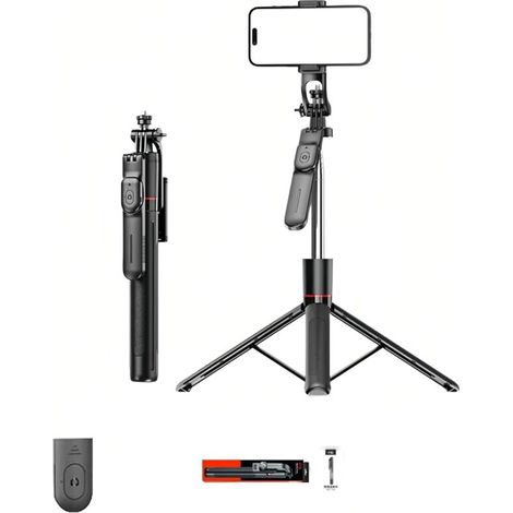 Stabilisateur Cardan 3-en-1 pour Smartphone,Caméra et Anneau Lumière,Compatible iPhone Android,Idéal pour Vlogging (1/3)