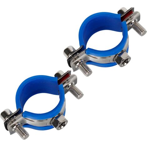 Lot de 2 Colliers en Acier Inoxydable et Plastique pour Empêcher L'affaissement des Chaises de Bureau, Diamètre Intérieur 32-34mm, Facile à Installer pour Chaise de Bureau (1/5)
