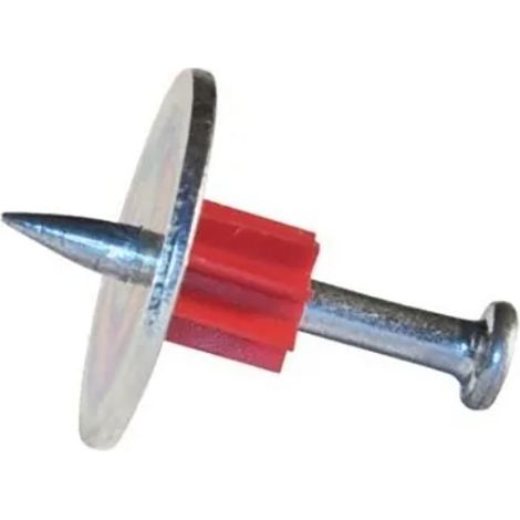100pcs clous Nanshan pour pistolet à clous, pointes spéciales avec rondelle, pour plafond, béton, mur en ciment et parois en acier (échantillon indisponible, processus en cours distributeur exclusif a (1/5)