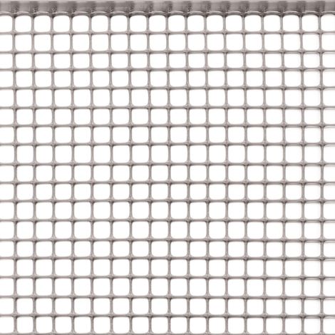 TENAX Quadra 10 Argento 1,00 x 10 m, Rete Protettiva in Plastica per Balconi, Terrazze, Cancelli e Recinzioni (1/4)