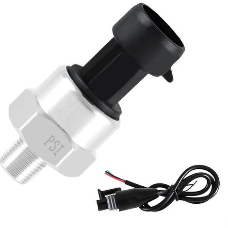 Capteur de pression 150 PSI avec faisceau de câbles, filetage NPT 1/8 po, acier inoxydable (1/4)
